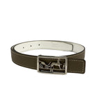Hermes Belt 70 Etoupe Silver