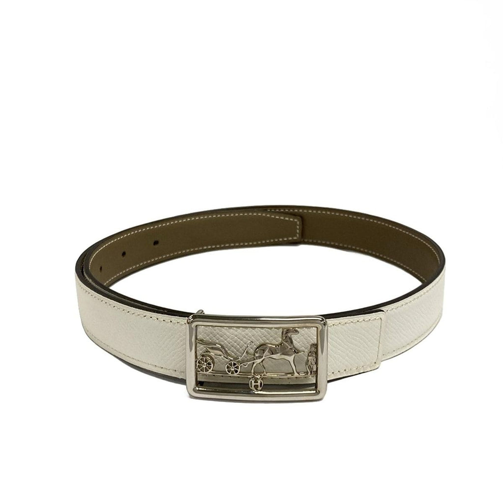 Hermes Belt 70 Etoupe Silver — view 6