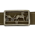 Hermes Belt 70 Etoupe Silver — view 3