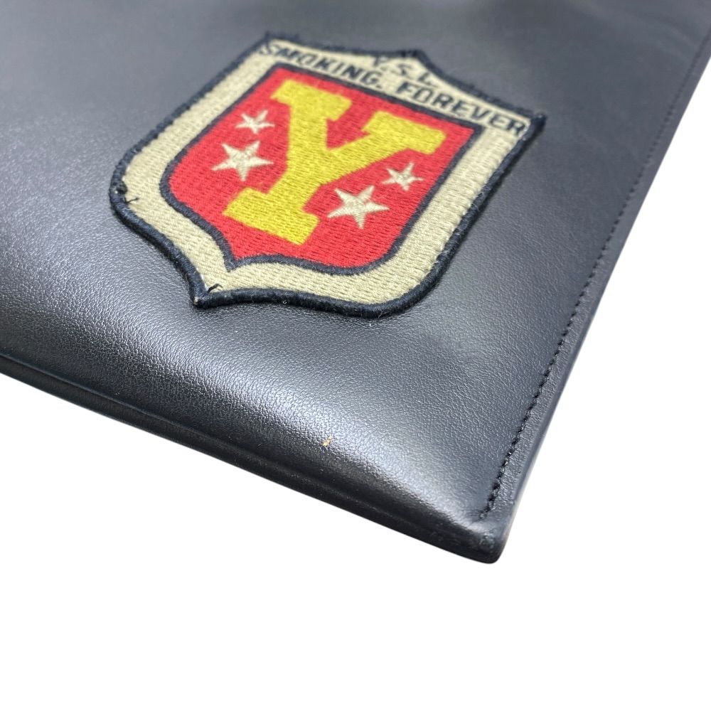 Saint Laurent Paris Smoking Forever Clutch Second Leather Black Mode — view 3