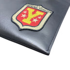 Saint Laurent Paris Smoking Forever Clutch Second Leather Black Mode — view 3