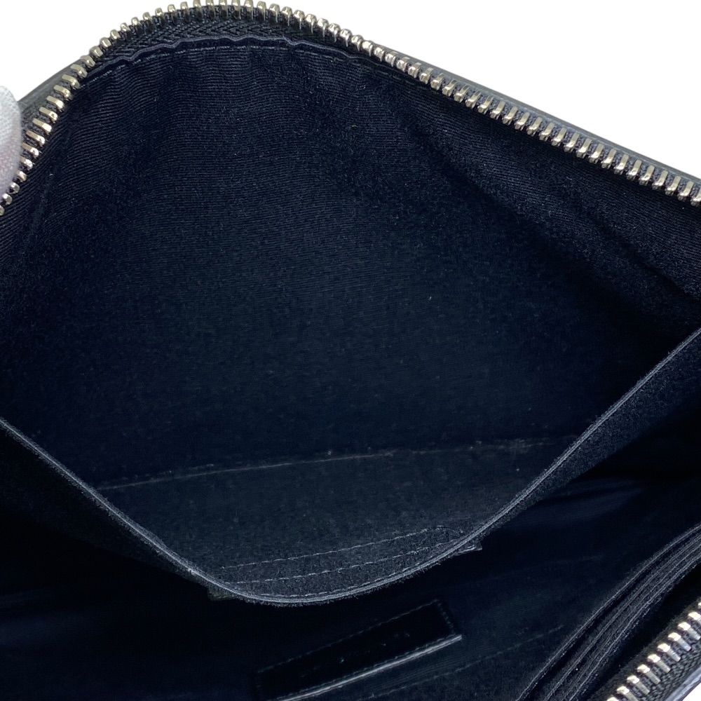 Saint Laurent Paris Smoking Forever Clutch Second Leather Black Mode — view 7
