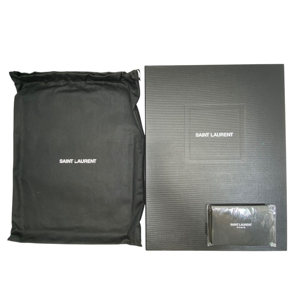 Saint Laurent Paris Smoking Forever Clutch Second Leather Black Mode — view 9