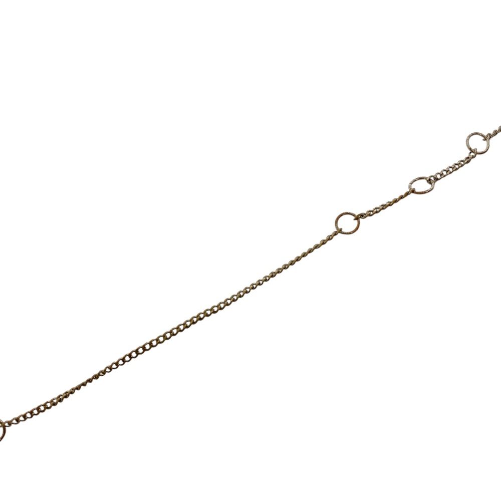 Fendi O'lock Bracelet FF Logo Crystal Rhinestone Gold Metal Gorgeous — view 7