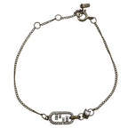 Fendi O'lock Bracelet FF Logo Crystal Rhinestone Gold Metal Gorgeous — view 2