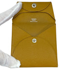 Hermes Bastia Coin Case Leather Camel Practical — view 5