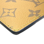 Louis Vuitton Card Holder Sample Case Monogram Reverse Leather Brown Practical — view 4