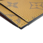 Louis Vuitton Card Holder Sample Case Monogram Reverse Leather Brown Practical — view 3