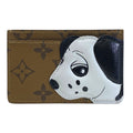 Louis Vuitton Card Holder Sample Case Monogram Reverse Leather Brown Practical