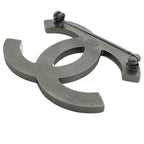 Chanel CC Logo Brooch Rhinestone Silver 07 Gorgeous — view 6