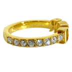 Dior Dioevolution Ring Logo Rhinestone Gold Gorgeous Feminine Accent — view 4