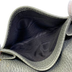 Gucci Card Case Business Holder Bifold Logo Gray Leather Practical — view 8