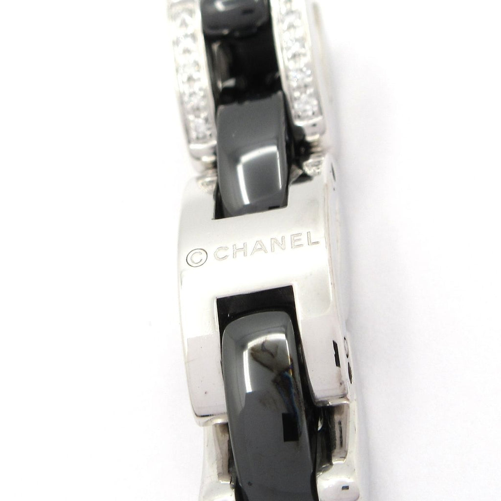 Chanel Ring 48 Ultra Collection 18k White Gold Black Ceramic Diamond — view 5