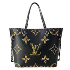 Louis Vuitton Tote Monogram Jungle Neverfull Noir Leather