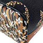 Louis Vuitton Tote Monogram Jungle Neverfull Noir Leather — view 7