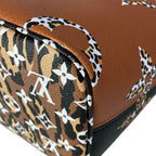 Louis Vuitton Tote Monogram Jungle Neverfull Noir Leather — view 9