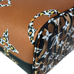 Louis Vuitton Tote Monogram Jungle Neverfull Noir Leather — view 8