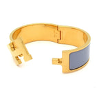 Hermes Bangle Clic Clac Gold Blue Gray Bracelet — view 5