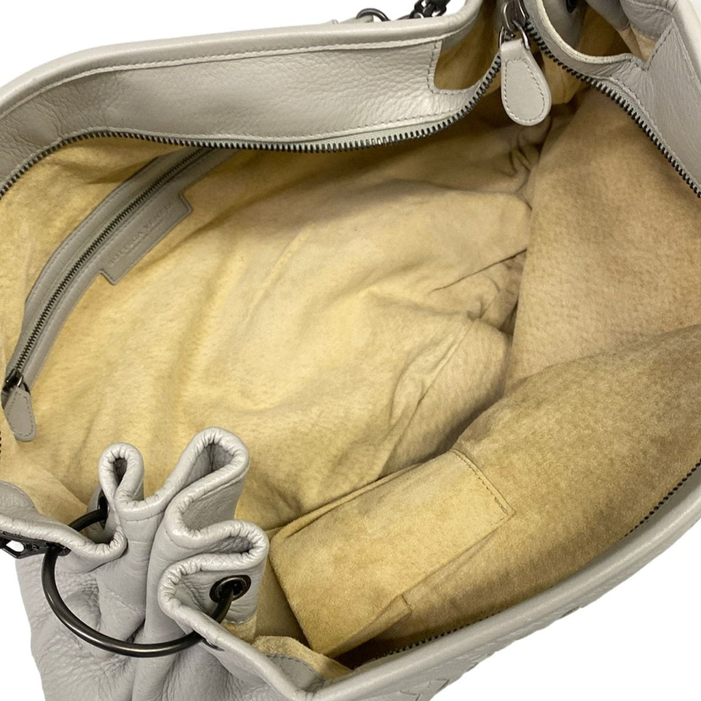 Bottega Veneta Handbag Cervo Light Gray Leather — view 7