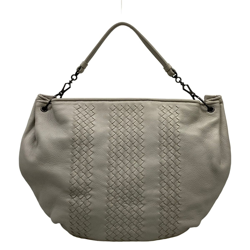 Bottega Veneta Handbag Cervo Light Gray Leather