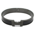 Hermes Bangle Click HH So Black Matte Enamel Bracelet
