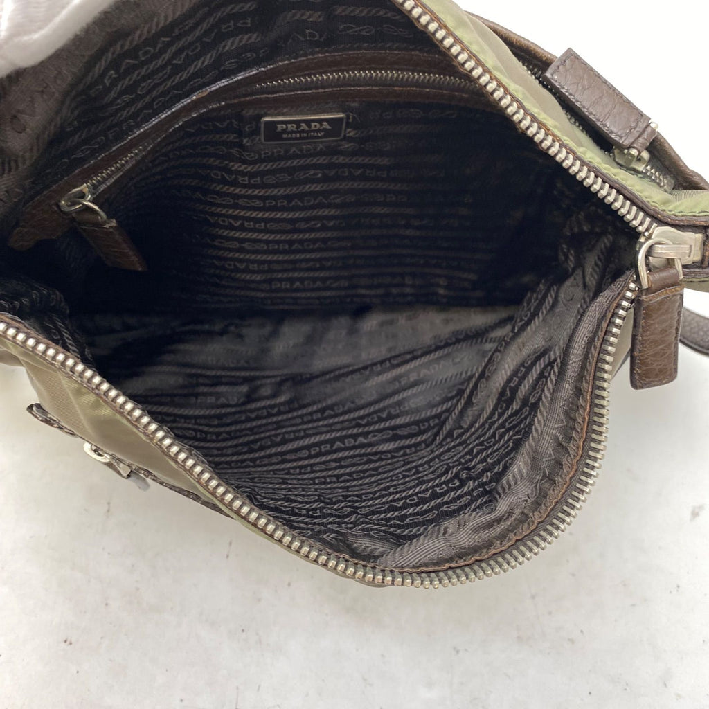 Prada Shoulder Bag Crossbody Nylon A3 Travel Triangle Logo — view 7