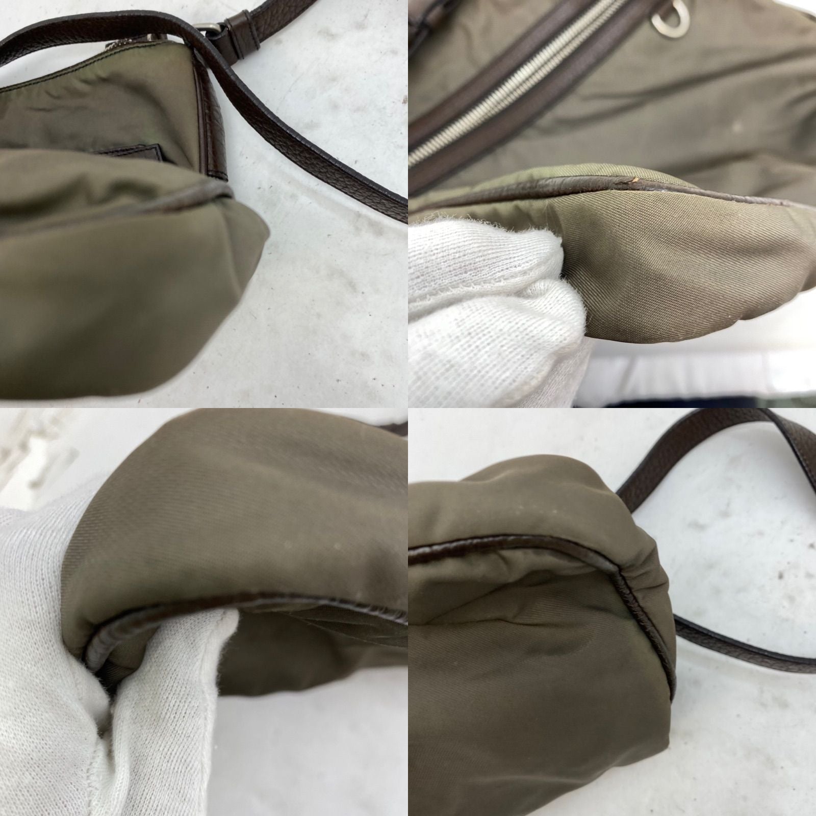 Prada Shoulder Bag Crossbody Nylon A3 Travel Triangle Logo — view 5