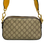 Gucci Shoulder Bag Neo Vintage GG Supreme Dark Brown Ivory Multi Leather — view 3