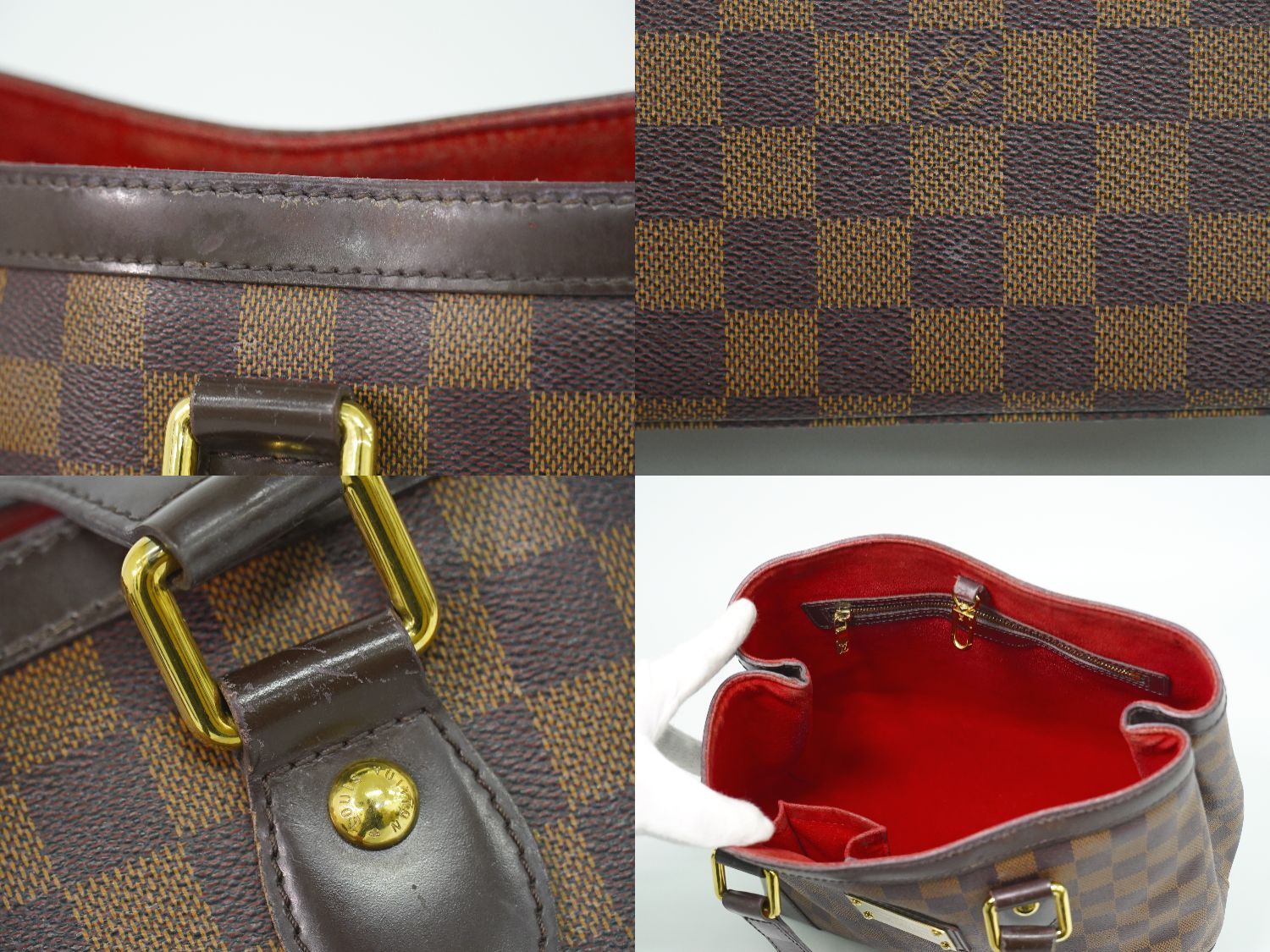 Louis Vuitton LV Hampstead PM Damier Ebene Tote Brown — view 7