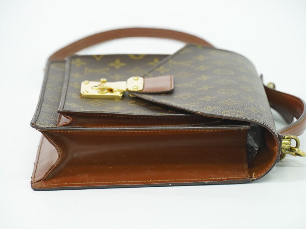 Louis Vuitton LV Monceau Monogram 2-Way Shoulder Bag Brown — view 4