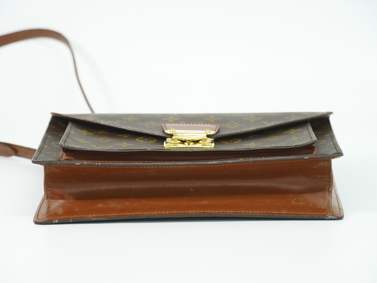 Louis Vuitton LV Monceau Monogram 2-Way Shoulder Bag Brown — view 3