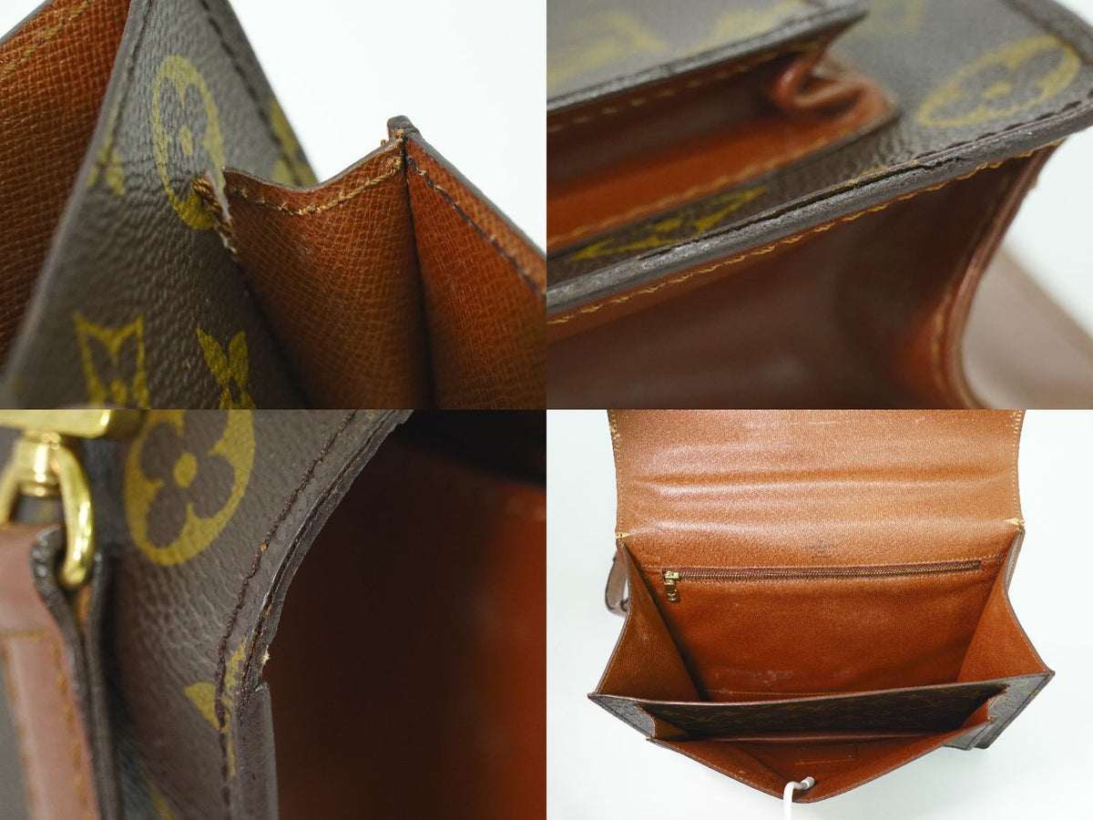 Louis Vuitton LV Monceau Monogram 2-Way Shoulder Bag Brown — view 7