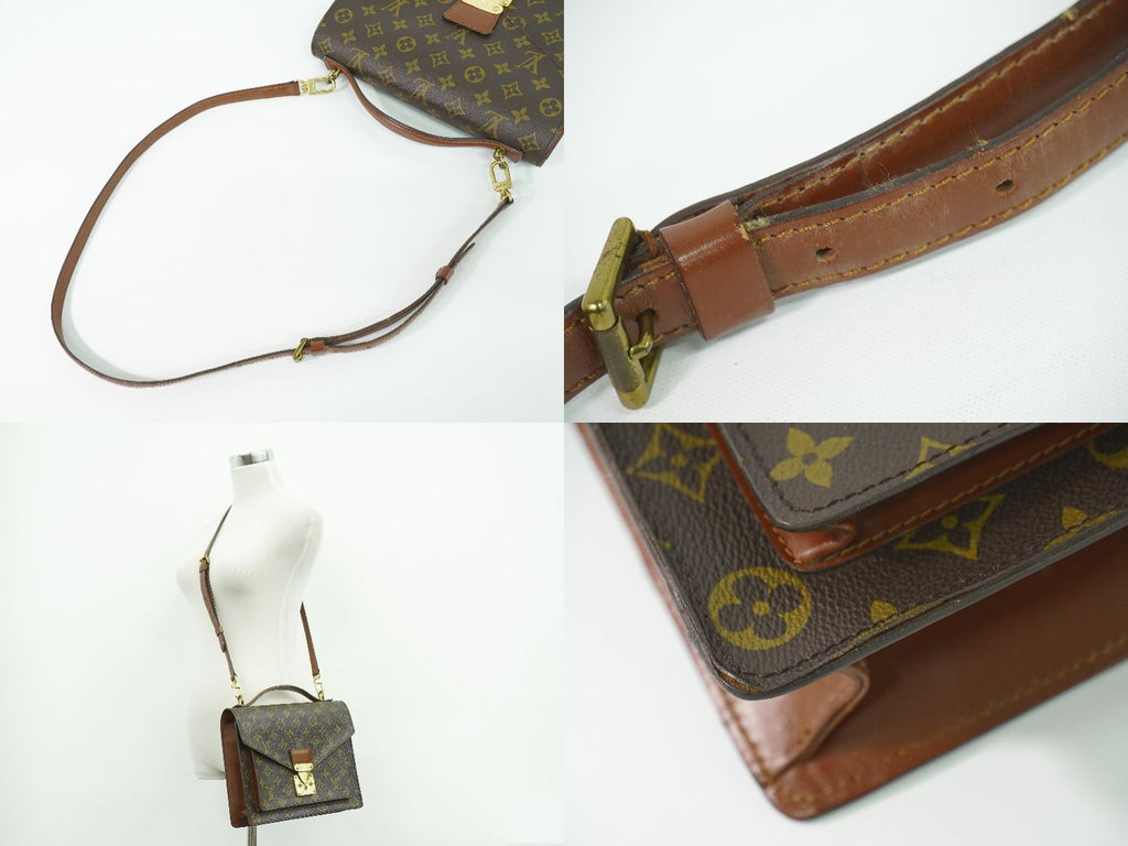 Louis Vuitton LV Monceau Monogram 2-Way Shoulder Bag Brown — view 6