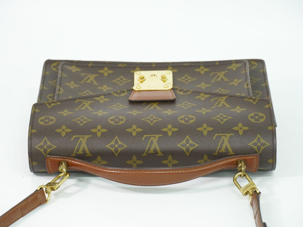 Louis Vuitton LV Monceau Monogram 2-Way Shoulder Bag Brown — view 5