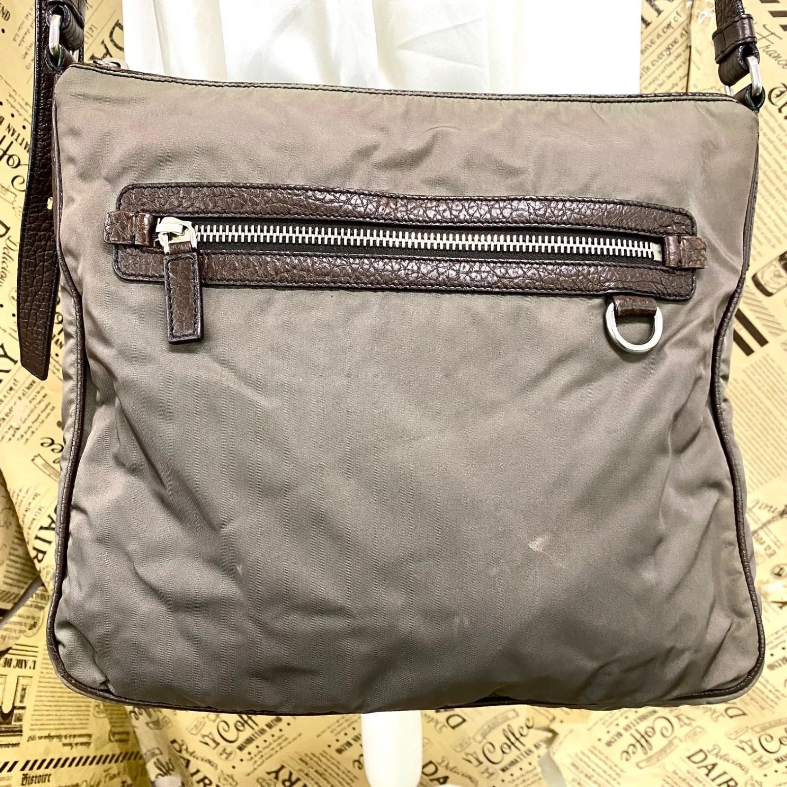 Prada Shoulder Bag Crossbody Nylon A3 Travel Triangle Logo — view 2