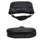 Chanel Shoulder Quilted Bag Lambskin Black Silver Chain Leather — view 3