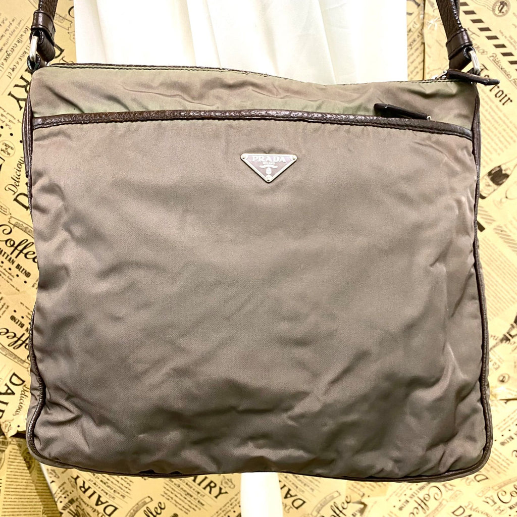 Prada Shoulder Bag Crossbody Nylon A3 Travel Triangle Logo