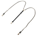 Chanel Suspenders Chain CC Logo Leather M Black