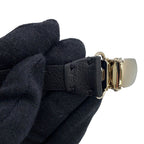 Chanel Suspenders Chain CC Logo Leather M Black — view 4