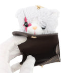 Louis Vuitton Bag Charm Monogram Faux Fur LV Kitten Earphones Case — view 5