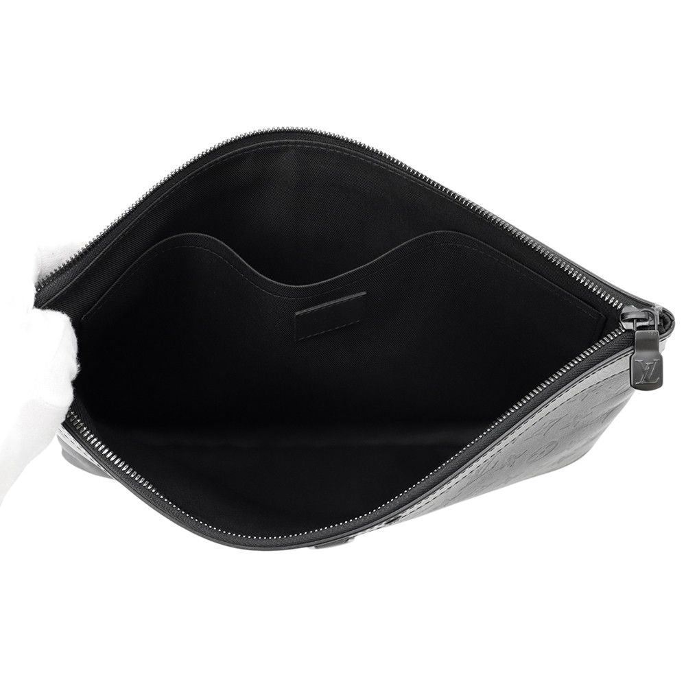 Louis Vuitton Clutch Monogram Shadow Pochette Discovery Black — view 5