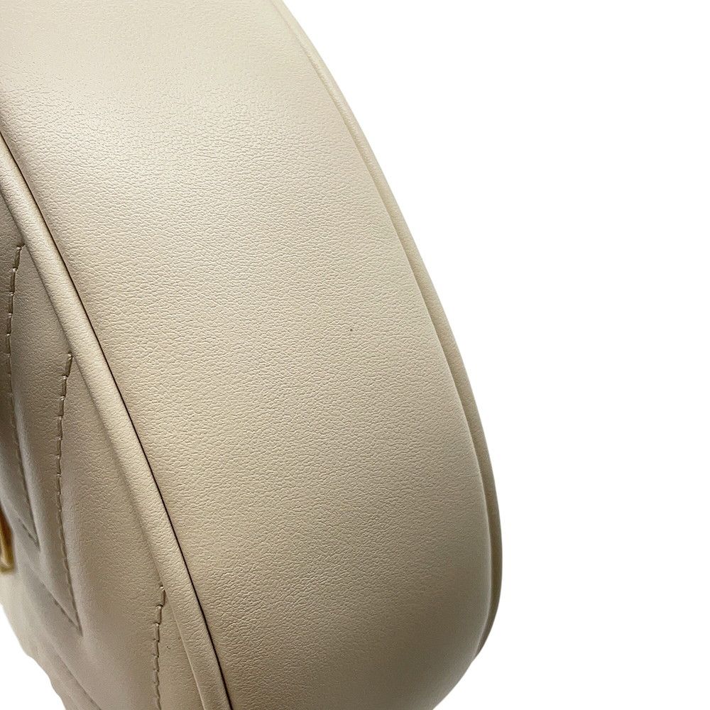 Gucci Handbag GG Marmont Half Moon Chez Blanc Quilted Bag Shoulder White — view 7