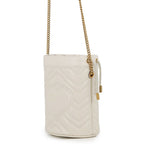 Gucci Chain Shoulder Bag GG Marmont Bag Blanc Quilted Small Drawstring White — view 2