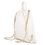 Chanel Backpack 22 Small Shiny Calfskin White — view 2
