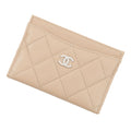 Chanel Card Case Classic Quilted CC Logo Caviar Leather Constant
