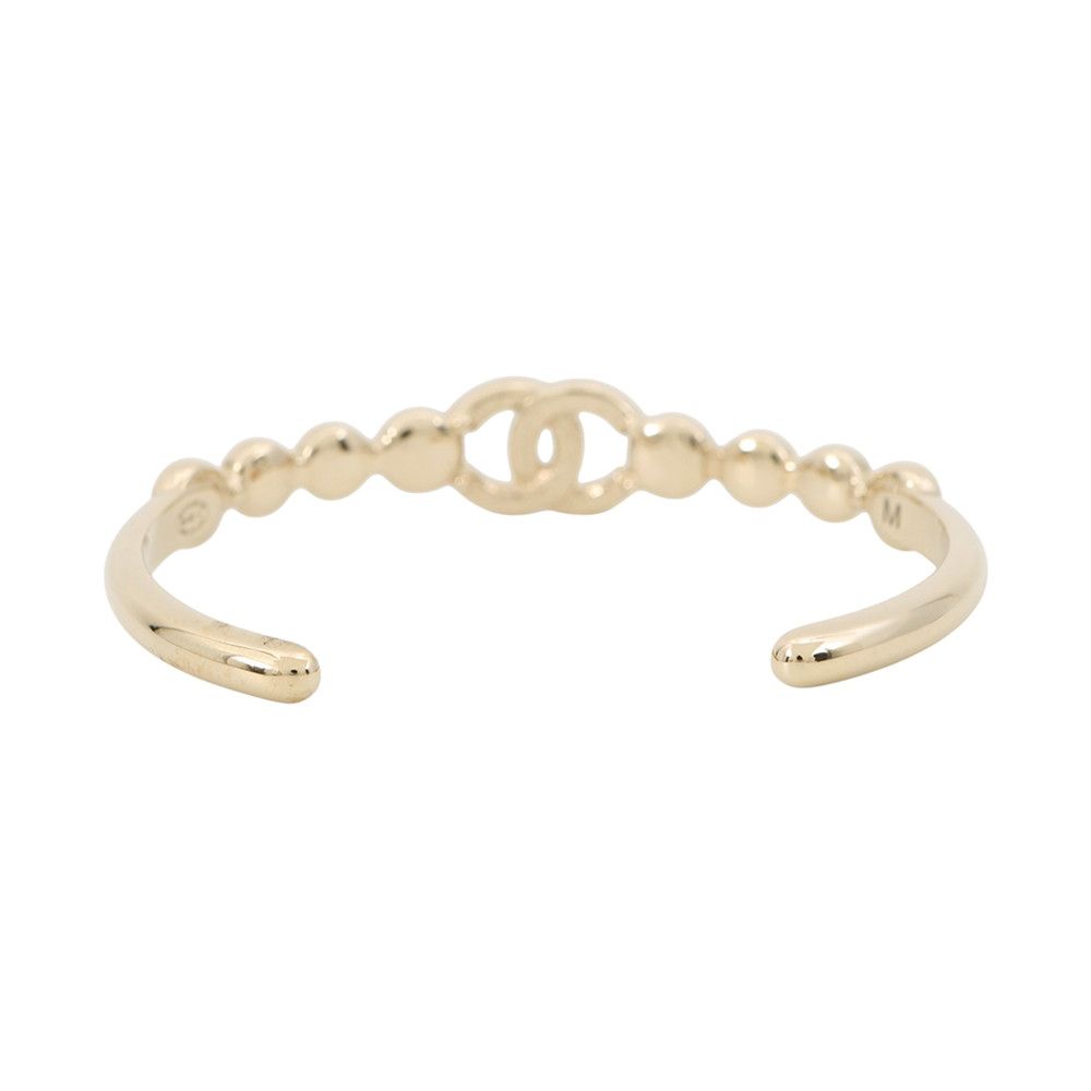 Chanel Bangle CC Logo Rhinestone M Bracelet — view 3