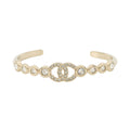Chanel Bangle CC Logo Rhinestone M Bracelet