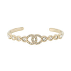Chanel Bangle CC Logo Rhinestone M Bracelet