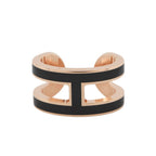 Hermes Pop Black Pink Gold Earring