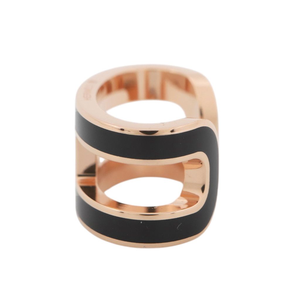 Hermes Pop Black Pink Gold Earring — view 2